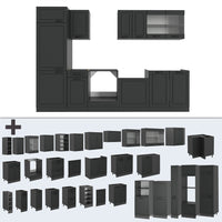 Vicco Cucina componibile Casa di campagna antracite/antracite 300 cm , PL Antracite