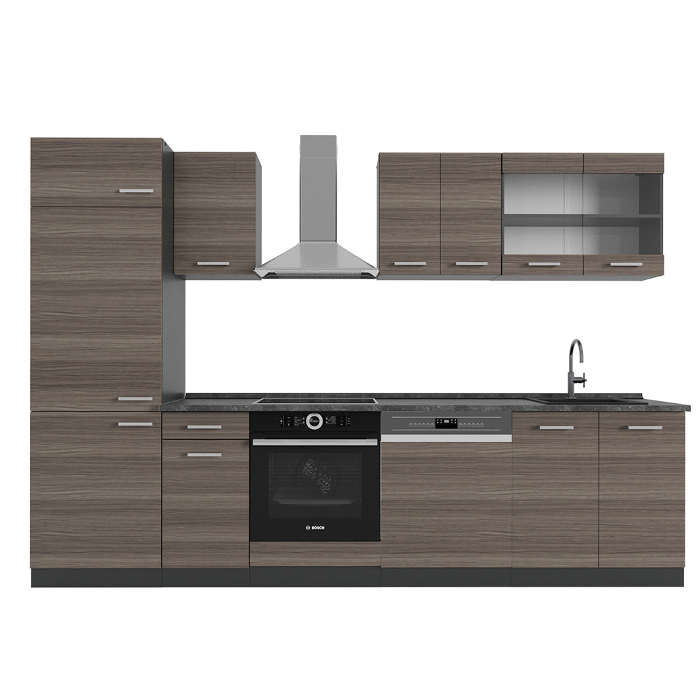 Vicco Cucina componibile Grigio nobile/antracite 300 cm , PL Antracite