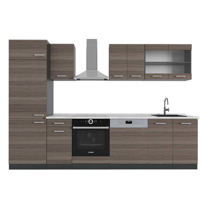 Vicco Cucina componibile Grigio nobile/antracite 300 cm , PL Marmo