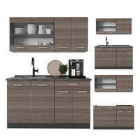 Vicco Cucina monoblocco Grigio nobile/antracite 140 cm , PL Antracite