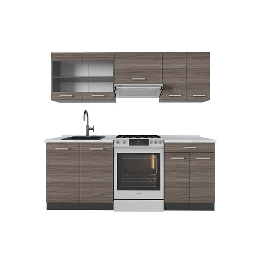 Vicco Cucina componibile Grigio nobile/antracite 200 cm , PL Marmo