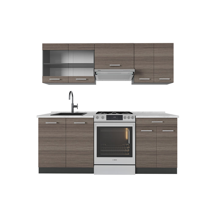 Vicco Cucina componibile Grigio nobile/antracite 200 cm , PL Marmo