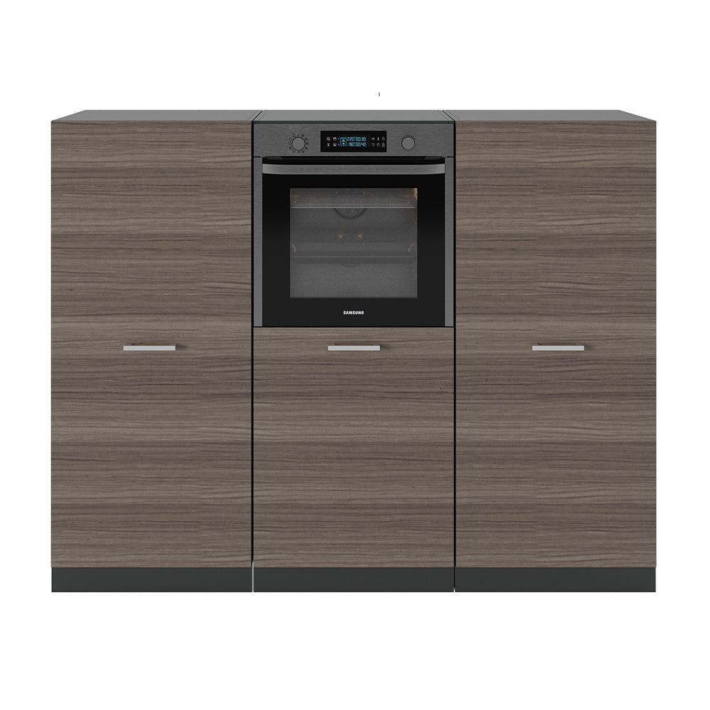 Vicco Cucine componibili piccole Grigio nobile/antracite 180 cm senza piano di lavoro