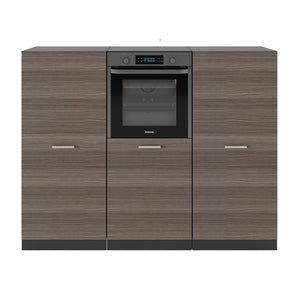 Vicco Cucine componibili piccole Grigio nobile/antracite 180 cm senza piano di lavoro