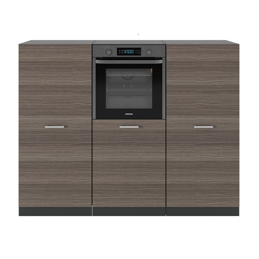 Vicco Cucine componibili piccole Grigio nobile/antracite 180 cm senza piano di lavoro