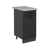 Vicco Mobiletto base per cucina Antracite casa di campagna 40 cm PL Marmo