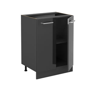 Vicco Mobiletto base cucina Antracite lucido 60 cm PL Marmo