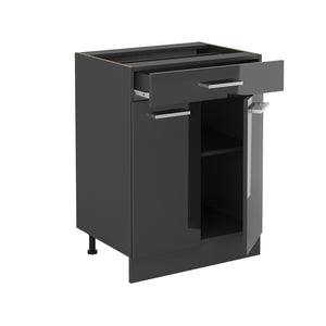 Vicco Base da cucina Antracite lucido 60 cm , PL Antracite