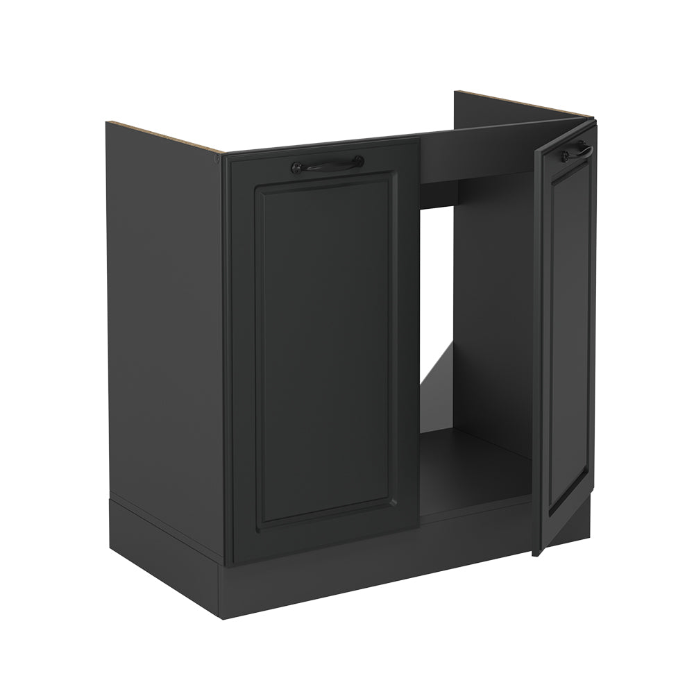 Vicco Mobile lavello cucina Antracite casa di campagna 80 cm senza piano di lavoro