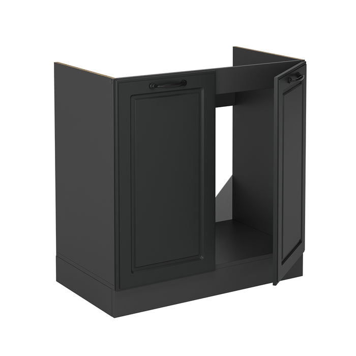 Vicco Mobile lavello cucina Antracite casa di campagna 80 cm senza piano di lavoro