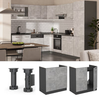 Vicco Mobile lavello cucina Calcestruzzo 80 cm , PL Antracite