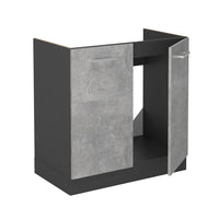 Vicco Mobile lavello cucina Calcestruzzo 80 cm PL Marmo