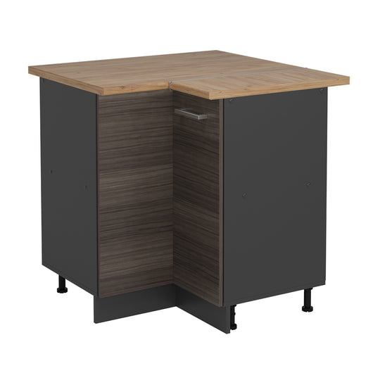 Vicco Mobile ad angolo cucina Grigio nobile 75.6 cm , PL Rovere