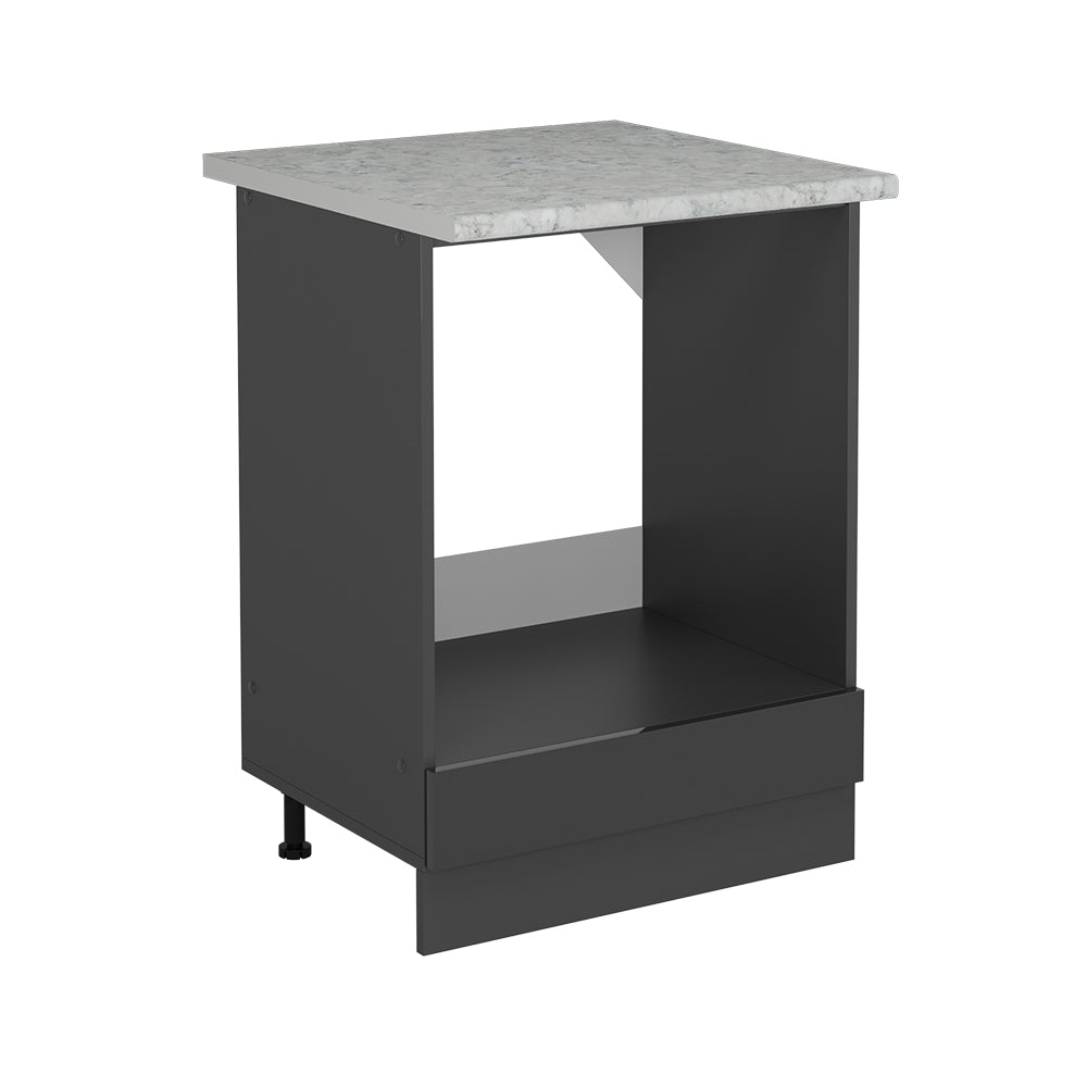 Vicco Mobile per forno da incasso Antracite lucido 60 cm PL Marmo