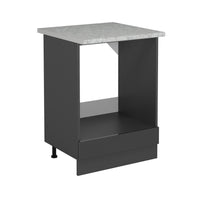 Vicco Mobile per forno da incasso Antracite lucido 60 cm PL Marmo