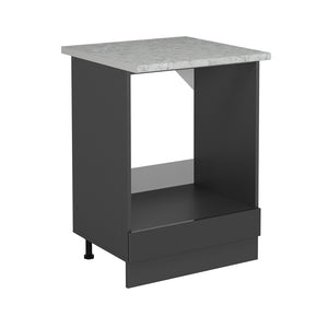 Vicco Mobile per forno da incasso Antracite lucido 60 cm PL Marmo