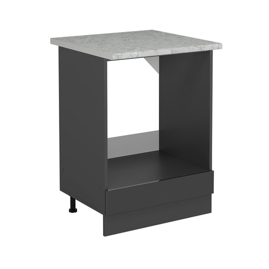 Vicco Mobile per forno da incasso Antracite lucido 60 cm PL Marmo