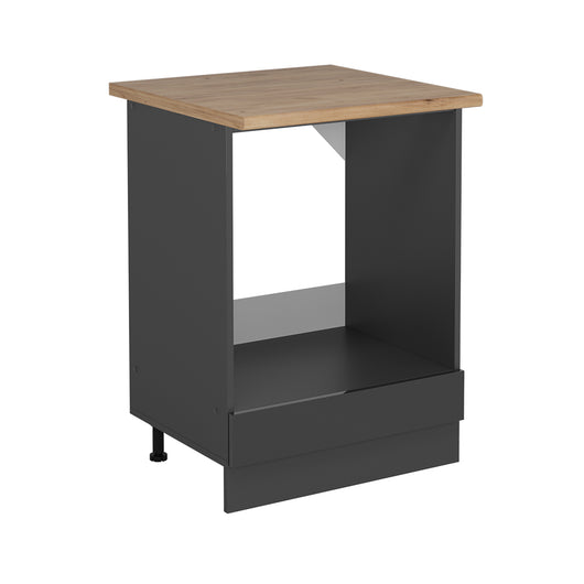 Vicco Mobile per forno da incasso Antracite lucido 60 cm , PL Rovere