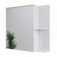 Vicco Mobile a specchio per il bagno Bianco lucido 80 x 75 cm
