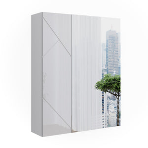 Vicco Mobile a specchio per il bagno Bianco lucido 60 x 75 cm