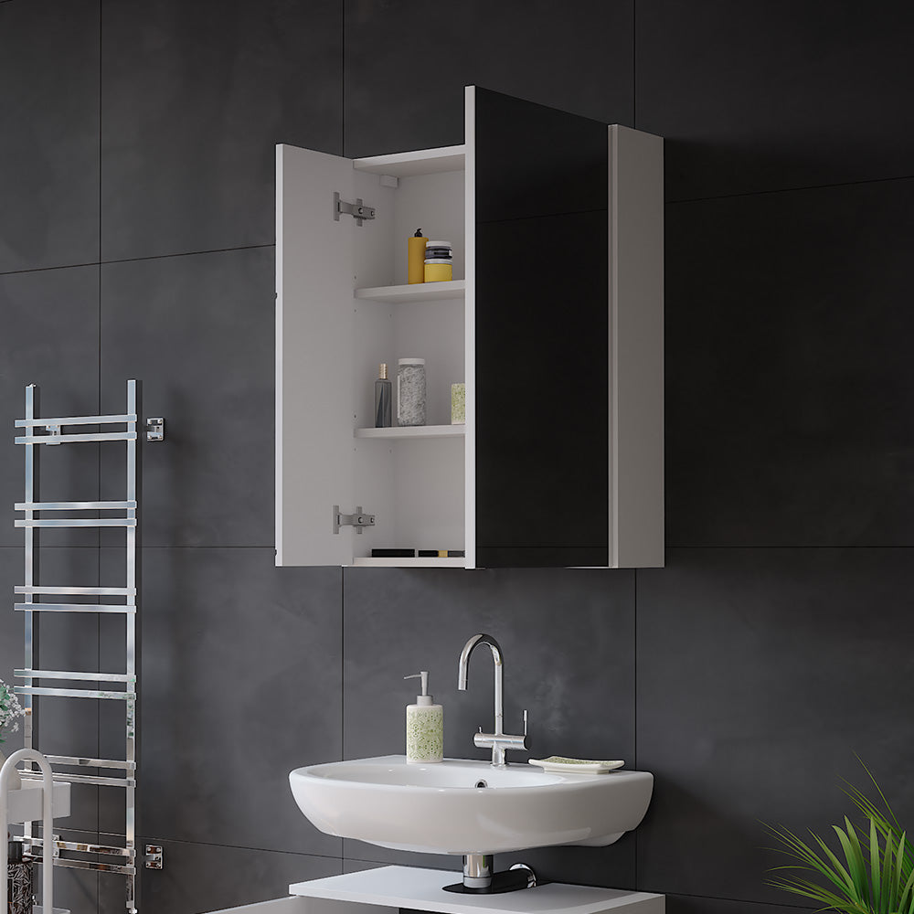 Vicco Mobile a specchio per il bagno Bianco lucido 60 x 75 cm
