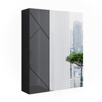 Vicco Mobile a specchio per il bagno Antracite/antracite lucido 60 x 75 cm