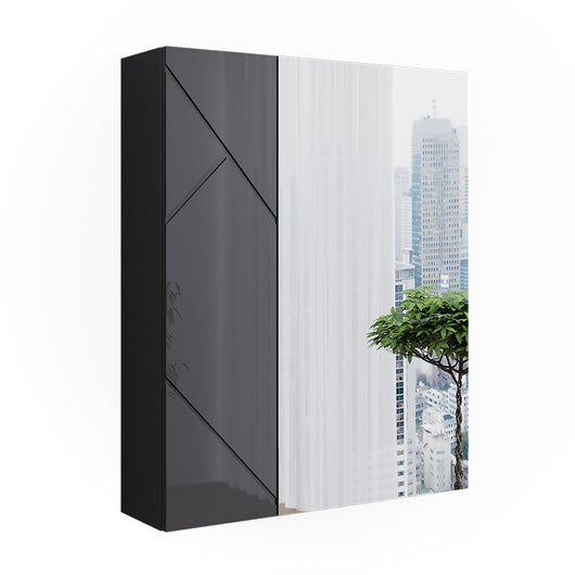 Vicco Mobile a specchio per il bagno Antracite/antracite lucido 60 x 75 cm