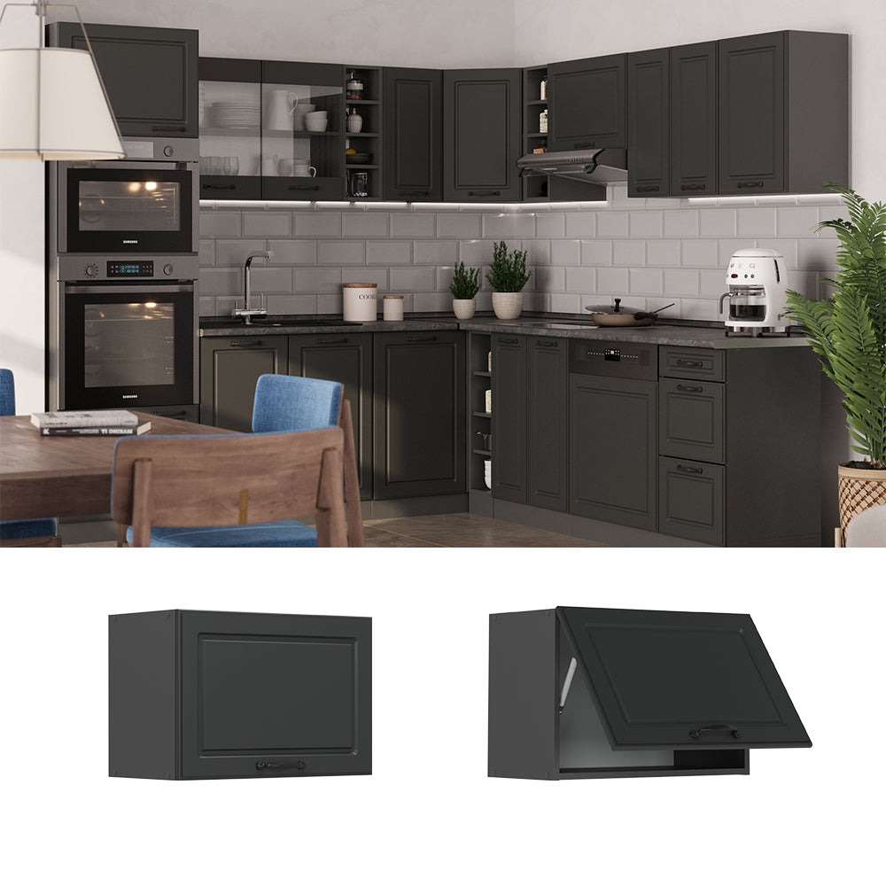 Vicco Pensile da cucina Antracite casa di campagna 60 cm Piatto