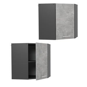 Vicco Mobile angolare da cucina Calcestruzzo 57 cm