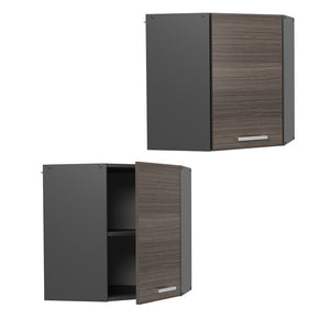 Vicco Mobile angolare da cucina Grigio nobile 57 cm