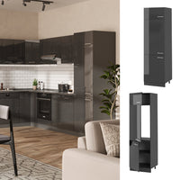 Vicco Armadio frigorifero Antracite lucido 60 cm