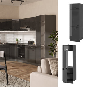 Vicco Armadio frigorifero Antracite lucido 60 cm