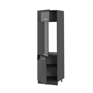 Vicco Armadio frigorifero Antracite lucido 60 cm