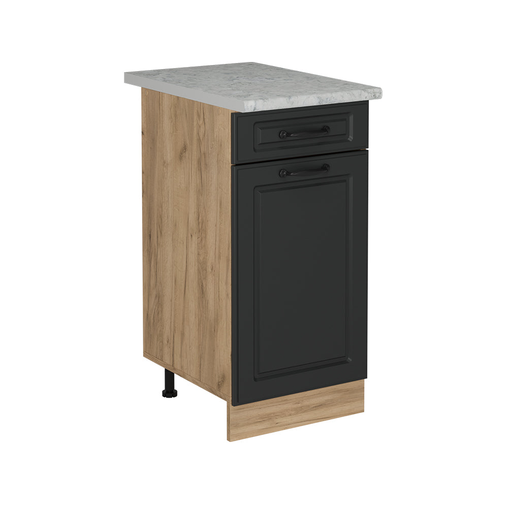 Vicco Mobiletto base per cucina Antracite casa di campagna 40 cm PL Marmo