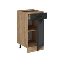 Vicco Mobiletto base per cucina Antracite casa di campagna 40 cm PL Marmo