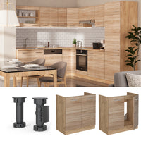 Vicco Mobile lavello cucina Sonoma 80 cm , PL Antracite