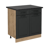 Vicco Mobiletto base per cucina Antracite casa di campagna 80 cm , PL Antracite