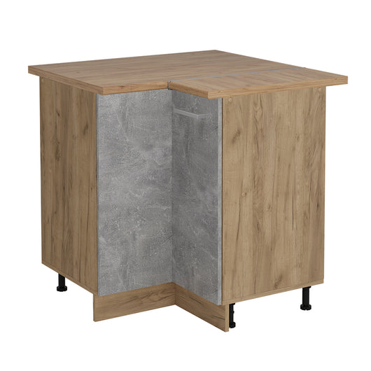 Vicco Mobile ad angolo cucina Calcestruzzo 75.6 cm , PL Rovere