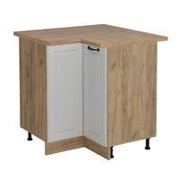 Vicco Mobile ad angolo cucina Bianco casa di campagna 75.6 cm , PL Rovere