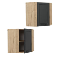 Vicco Mobile angolare da cucina Antracite casa di campagna 57 cm