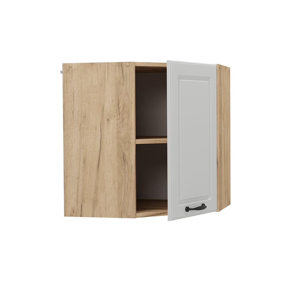 Vicco Mobile angolare da cucina Bianco casa di campagna 57 cm