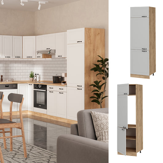 Vicco Armadio frigorifero Bianco casa di campagna 60 cm