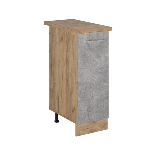 Vicco Armadio cucina dispensa alto Calcestruzzo 30 cm , PL Rovere