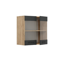 Vicco Mobile da cucina in vetro Antracite casa di campagna 60 cm