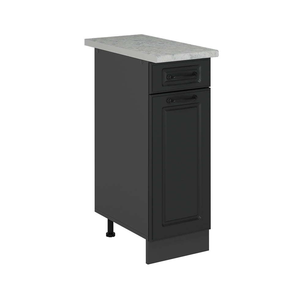 Vicco Mobiletto base per cucina Antracite casa di campagna 30 cm PL Marmo