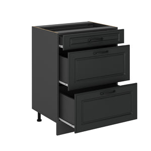 Vicco Mobiletto base per cucina Antracite casa di campagna 60 cm PL Marmo