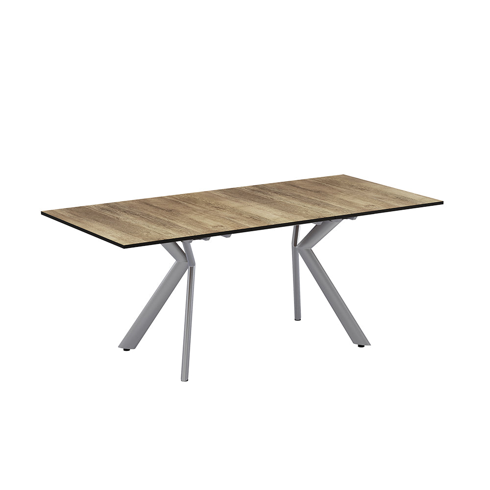 Vicco Tavolo da pranzo Rovere rustico/grigio 140 x 90 cm estensibile