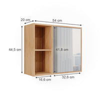 Vicco Mobile a specchio per il bagno Bambù 54 x 44.5 cm con specchio