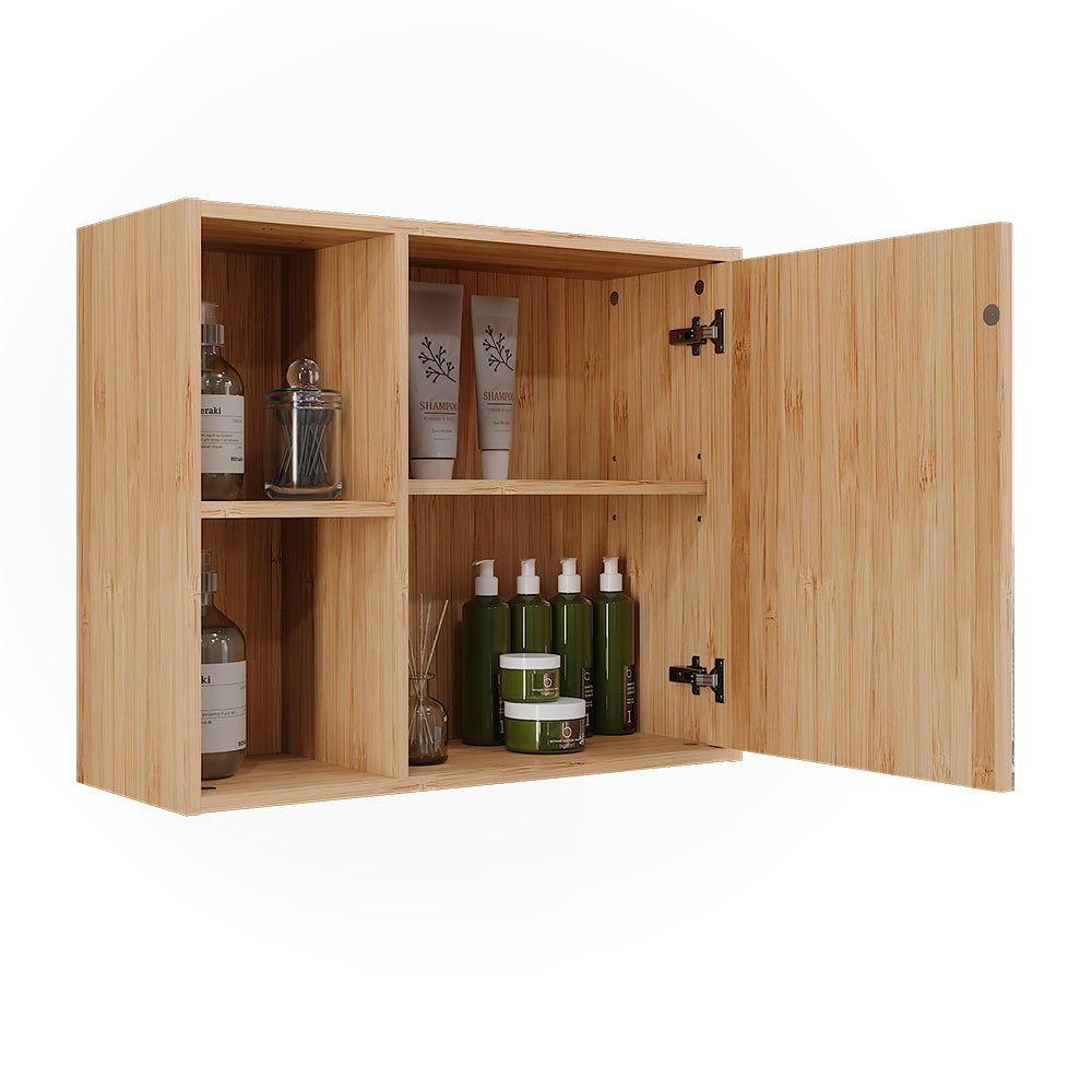 Vicco Mobile a specchio per il bagno Bambù 54 x 44.5 cm con specchio