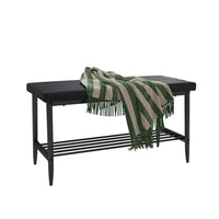 Vicco Panca ad angolo per la sala da pranzo Nero 85 x 35 cm